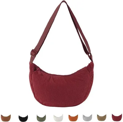 Produktbild von Azomor® Stilvolle und Praktische Schultertasche aus Cord für den täglichen Gebrauch