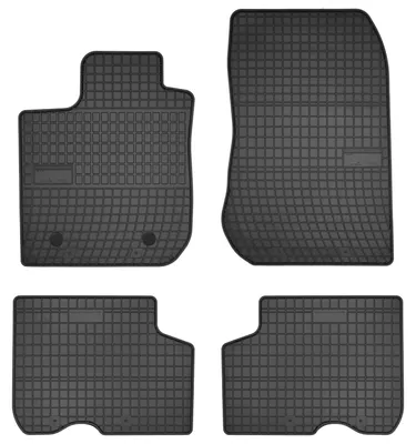 Productafbeelding van Rubberen automatten voor Dacia Logan II 2012-2020 (sedan/stationwagen) – 4-delig, zwart, op maat – Wielganizator SolidPRO