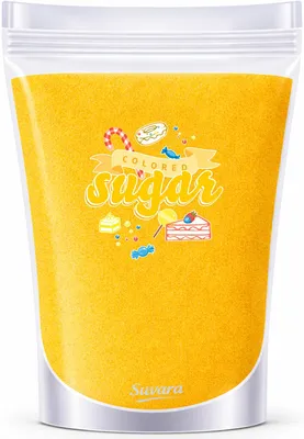 Produktbild von Dekorzucker Zucker Gelb Sonnengelb 100g für Torten, Zuckerwatte und Popcorn