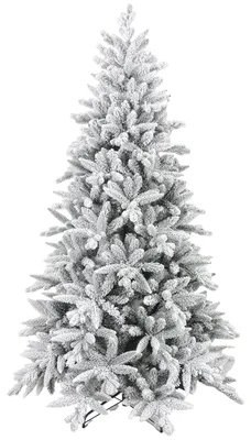 Produktbild von Weihnachtsbaum 180 cm, schneebedeckt, flammhemmend, Metallfuß, formbare Äste, Grün