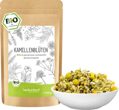 Produktbild von Kamillentee 250 g | Kamillenblüten getrocknet, ganz und lose
