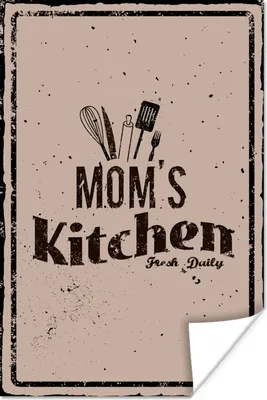 Produktbild von MuchoWow® Poster Küche - Mutter - Retro 60x90 cm - Wanddekoration