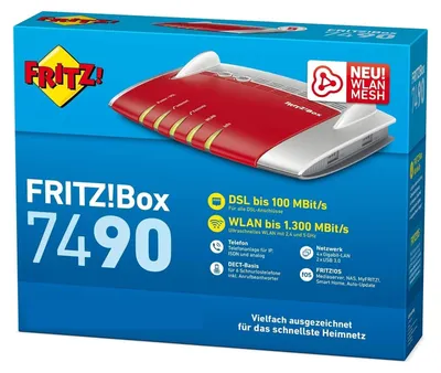 Produktbild von AVM FRITZ!Box 7490 WLAN AC + N Router Generalüberholt