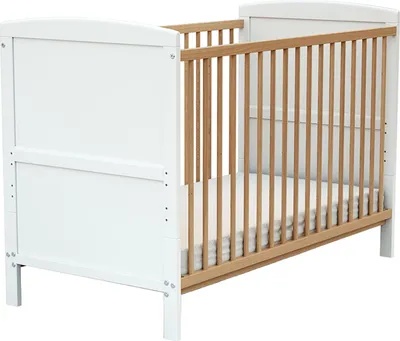 Immagine prodotto di AT4 - Lettino bambini evolutivo LUNA legno - Bianco/Faggio natural