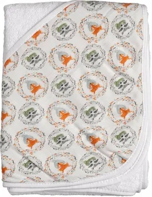 Obrázok produktu pre XKKO BMB Bambusová froté osuška s kapucňou, 90x90 - Fox&Raccoon