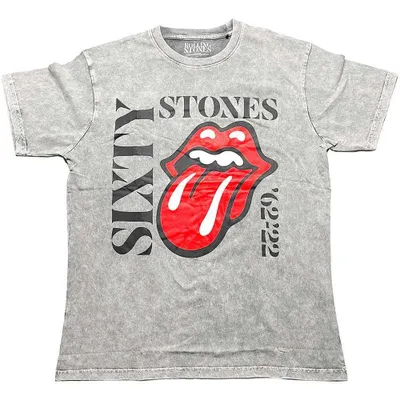 Zdjęcie produktu dla The Rolling Stones Sixty Vertical Grey L Koszulka