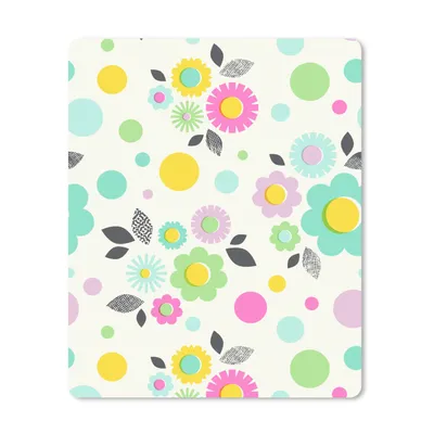 Obrázok produktu pre Podložka pod myš - Vzory - Kvety - listy - 19x23cm - Rohožka pod myš