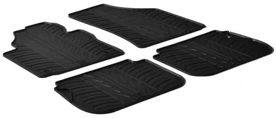 Produktbild von Gledring Fußmatten Set Gummi für VW Caddy III Kombi (2KB, 2KJ, 2CB, 2CJ) Vorne+Hinten