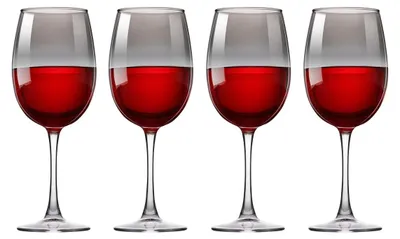 Weingläser Set 4 Stück – Rauchglas – Rot- & Weißwein