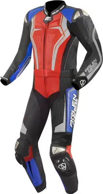 Obrázek produktu pro Arlen Ness Race-X 2dílná kožená kombinéza na motorku, černá/červená/modrá, 52