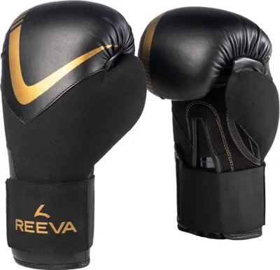 Produktbild von Reeva Boxhandschuhe – Leder – Gold – 12 oz