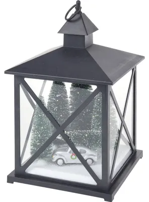 Produktbild von Laterne mit Timer, Batterie betrieben, Weihnachtsdeko