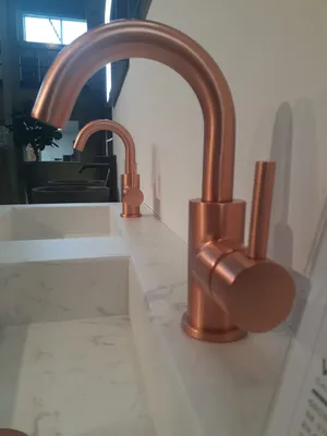 Image de Mitigeur de lavabo, cuivre brossé, 22,9 cm, CARAL