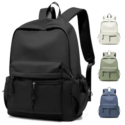 Produktbild von Schulrucksack Mädchen Jungen Rucksack Schule Teenager Wasserdicht Laptop 14 Zoll Schwarz 19L