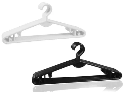 Produktbild von MONTIP Kleiderbügel Set Kleidung Schwarz-Weiß 50 Stück
