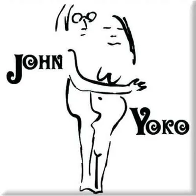 Immagine prodotto di John Lennon John & Yoko su magnete bianco