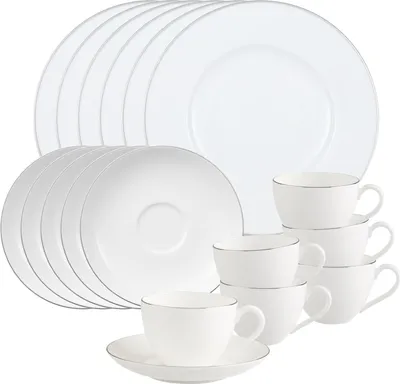 Produktbild von Villeroy & Boch Anmut Platinum No.1 Kaffeeservice 18-teilig