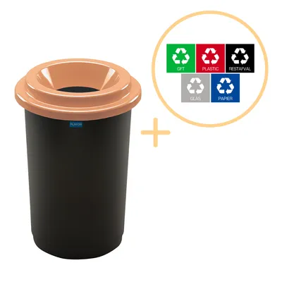 Produktbild von Plafor Eco Bin 50L - Recycling - Braun