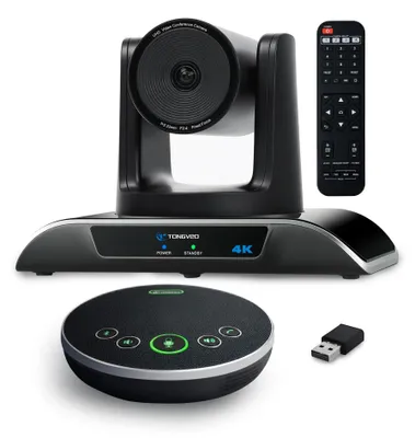 Imagen del producto de Cámara de videoconferencia: 4K, seguimiento automático con inteligencia artificial, zoom digital de 5x, conexión USB 3.0, cámara PTZ