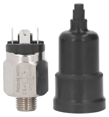 Produktbild von Pneumatisch einstellbarer Membrandruckschalter aus Edelstahl und Gummi für Pumpen