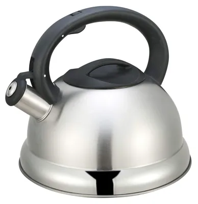 Produktbild von Kamberg – 0008112 – Wasserkocher/Teekessel 3 Liter – Edelstahl – Ergonomischer G
