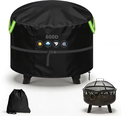 Imagen del producto de Cubierta para braseros, impermeable, de 81 cm de diámetro, para uso en exteriores