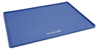 Immagine prodotto di Tappetino per ciotola in silicone antiscivolo - blu - per cani e gatti