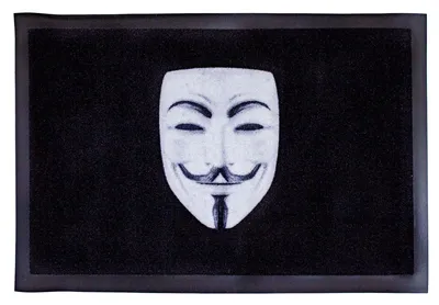 Produktbild von Fußmatte- Anonymous Spruch, Türmatte, Sauberlaufmatte