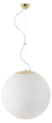 Productafbeelding van OSMONT ADR45377 ADRIA L4 Hanglamp, glas, messing/wit, beschermingsgraad IP40, 40 W, E27, HF