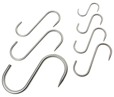 Obrázek produktu pro Hák na maso Dönges, rozměry 180 x 6,5 mm (řeznický hák)