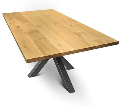 Produktbild von Massivholztisch gerade Kante 200cm x 100 cm