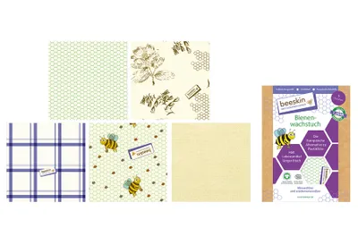 Produktbild von BEESKIN Bienenwachstuch Large 35x35 cm