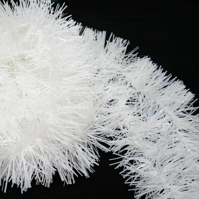Immagine prodotto di Ghirlanda natalizia artificiale, 2 metri, con decorazioni a fiocchi di neve, colore bianco