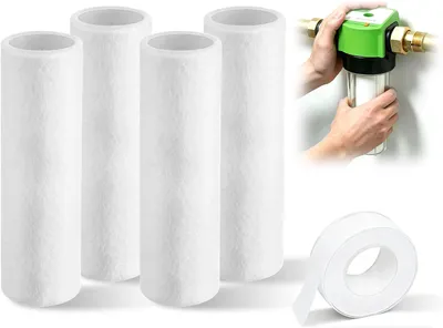 Produktbild von 4 Stück Ersatzfilter 80 µm, kompatibel mit Grünbeck Wasserfilter FS 1 & Grünbeck Geno Feinfilter FS 1, Hauswasserfilter
