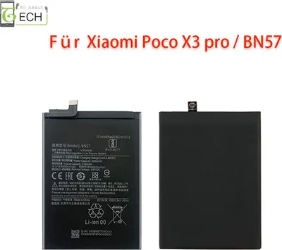 Produktbild von Für Xiaomi Poco X3 Pro BN57 Akku Accu Batterie 5160mAh NEU Hochwertig
