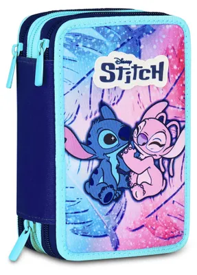 Image de Sept trousses à crayons avec Lilo & Stitch, multicolores, pour l'école