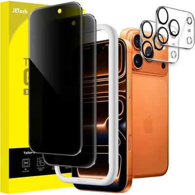 Produktbild von Displayschutzfolie für iPhone 17 Pro Max 6,9 Zoll mit Kameraschutz, Sichtschutz, 2 Stück