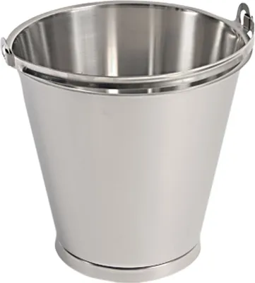 Produktbild von Edelstahleimer PREMIUM, mit Bodenreifen, mit Maßeinteilung, 10 Liter