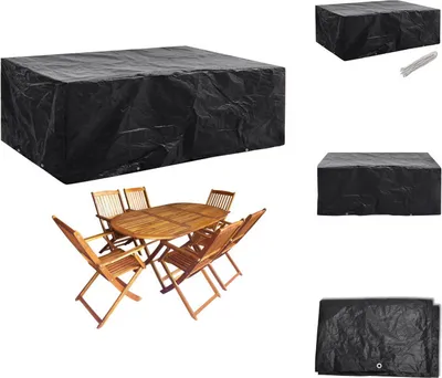 Immagine prodotto di vidaXL Copertura per mobili da giardino 8 occhielli 242x162x100 cm - Coperture protettive per mobili da giardino