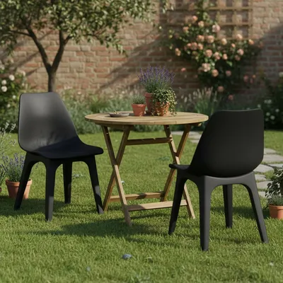 Produktbild von Montivilla - Outdoor-Stuhl, Anthrazit, 2 Italy Stühle