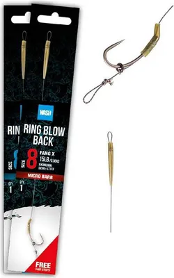 Zdjęcie produktu dla Przypon Karpiowy Wytrzymały Nash Ring Blow Back Rig Barbed r. 6