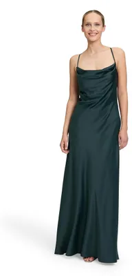 Produktbild von Vera Mont Damen Abendkleid mit Wasserfallausschnitt 38, Dusty Slate