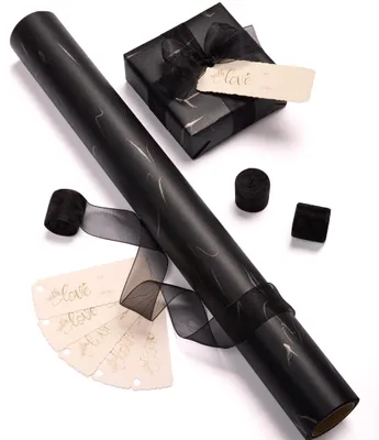 Imagen del producto de Rollo de papel de regalo con cintas y etiquetas para embalajes