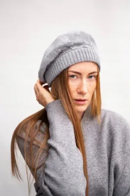 Produktbild von Szaleo Angora-Barett Delas Damen – warm gefüttert Burgunderrot
