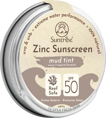 Produktbild von Zink-Sonnencreme LSF 50 Cocoa Tint 45 g Suntribe
