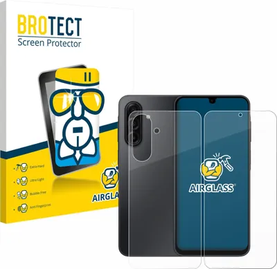 Produktbild von BROTECT Schutzglas für Samsung Galaxy A17 5G (Display+Rückseite) Schutzfolie Panzer Folie Glas Display Schutz klar