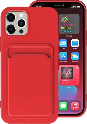 Produktbild von König Design Hülle kompatibel mit Apple iPhone 13 Pro Kunststoff Soft Handyhülle - Handy Case Rot