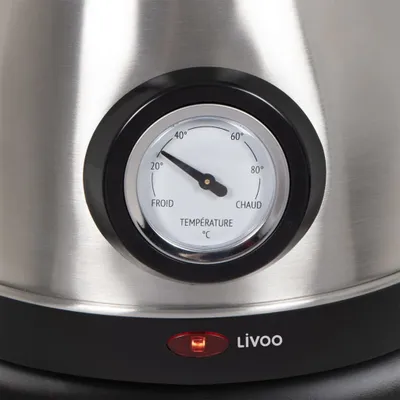 Produktbild von Livoo Wasserkocher mit Temperaturregelung 1,8 L 1800 W Silbern