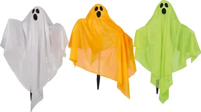 Immagine prodotto di Figure di fantasmi Decorazione di Halloween Decorazione per feste spettrali Fantasmi colorati per un'atmosfera spettrale Decorazioni per uso interno esterno Multicolore, Colore: Multicolore
