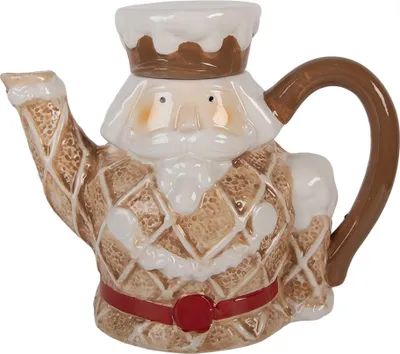 Immagine prodotto di Clayre & Eef Teiera Schiaccianoci 900 ml in Vetroceramica marrone